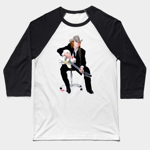 Dwight Yoakam - An illustration by Paul Cemmick Baseball T-Shirt by PLAYDIGITAL2020